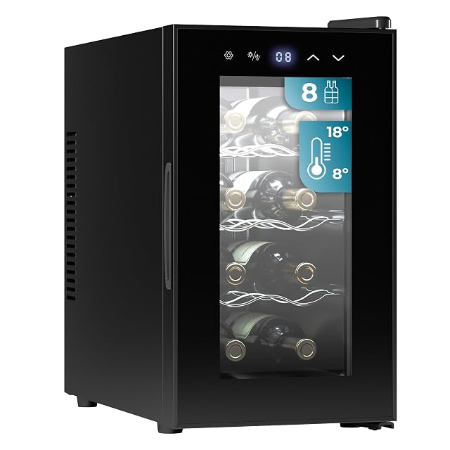 Cecotec Bolero Grandsommelier 830 CoolCrystal 8-Flaschen-Weinkühlschrank