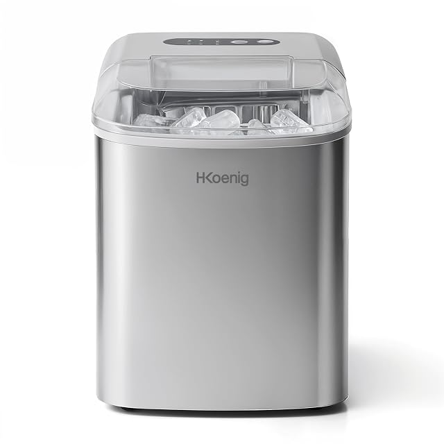 H.Koenig KB14 Edelstahl-Eiswürfelmaschine