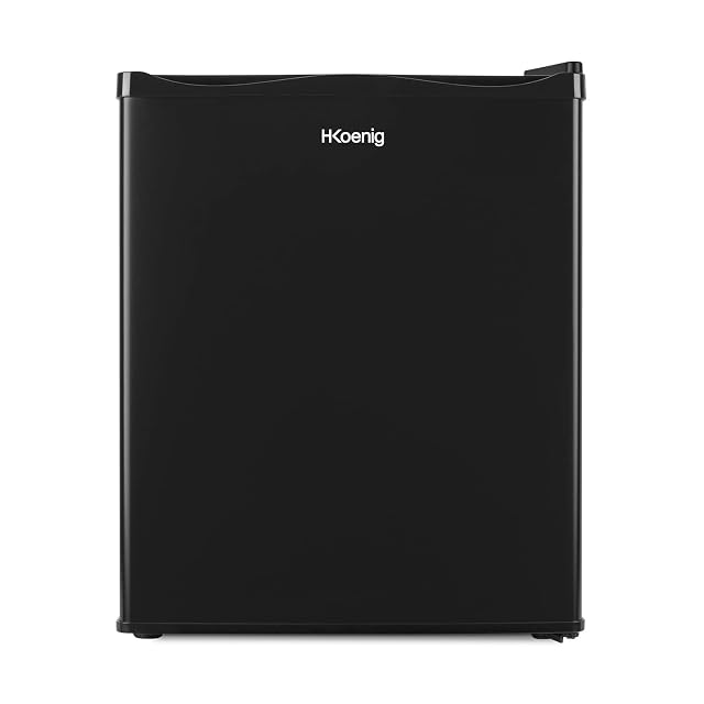 H.Koenig MFX230 kompakter Mini-Bar-Kühlschrank, schwarz