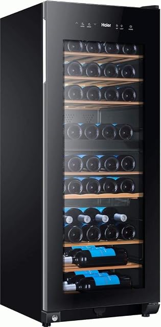 Haier WS53GDA 53-Flaschen-Zweizonen-Weinkühlschrank, schwarz