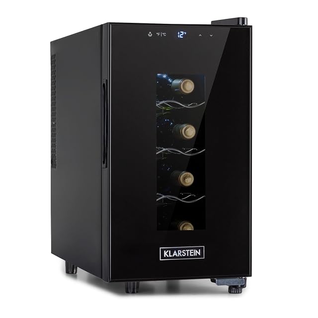 Klarstein Bellevin 8-Flaschen-Weinkühlschrank mit Glastür