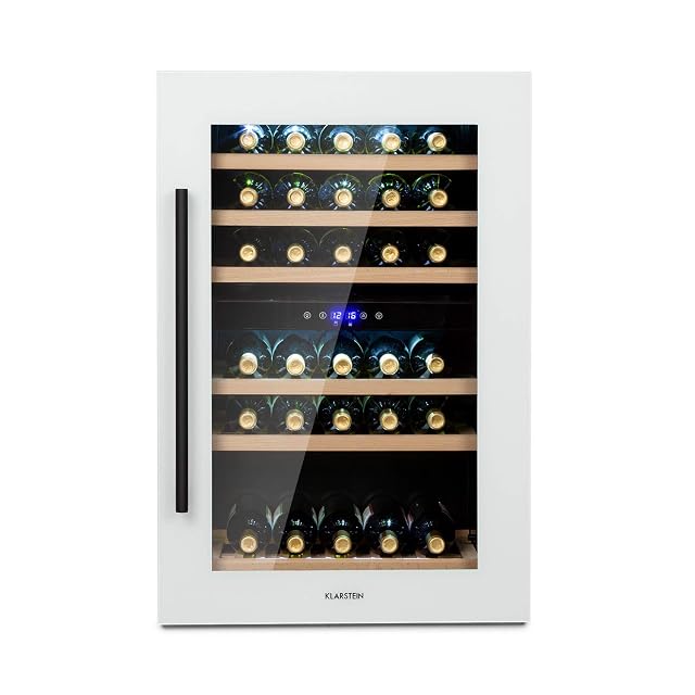Klarstein Vinsider Duo Quartz Einbau-Weinkühlschrank, weiß