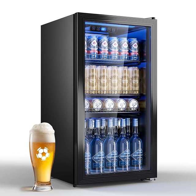 TRIUMPHKEY 90L Getränkekühlschrank mit Glastür